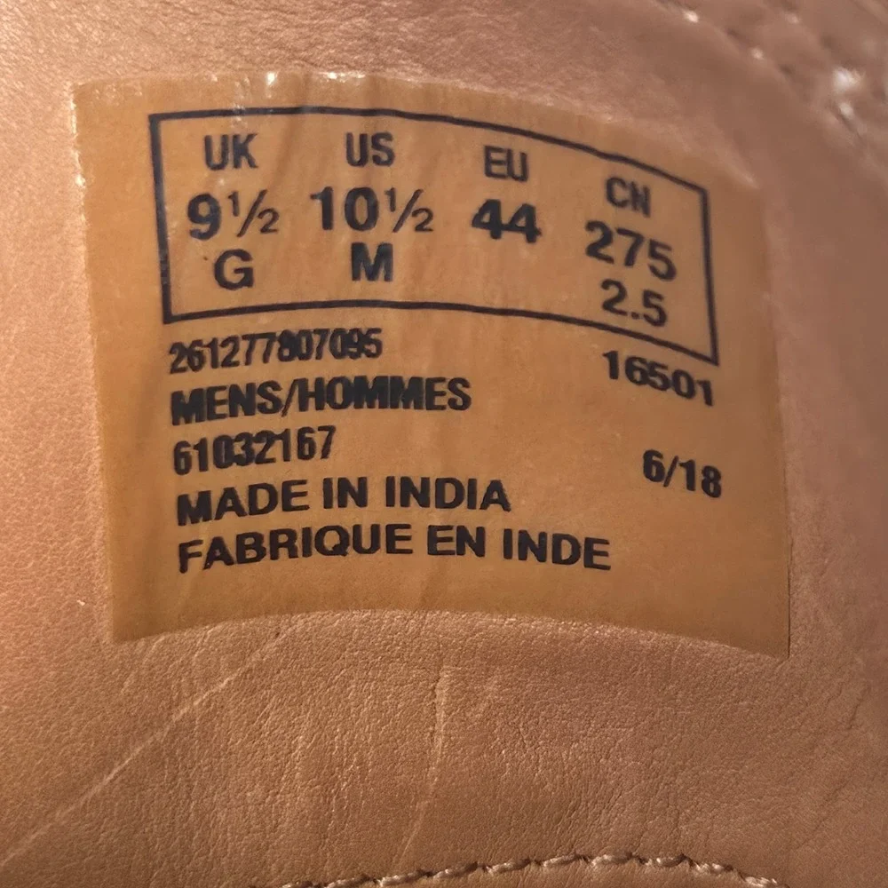 Clarks Boots Clarkdale Bud Boot Mens US 10.5 Brown Leather Ankle Chukka Lace Up
